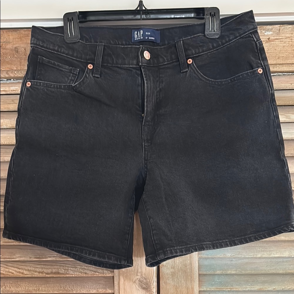 GAP Black Denim Shorts